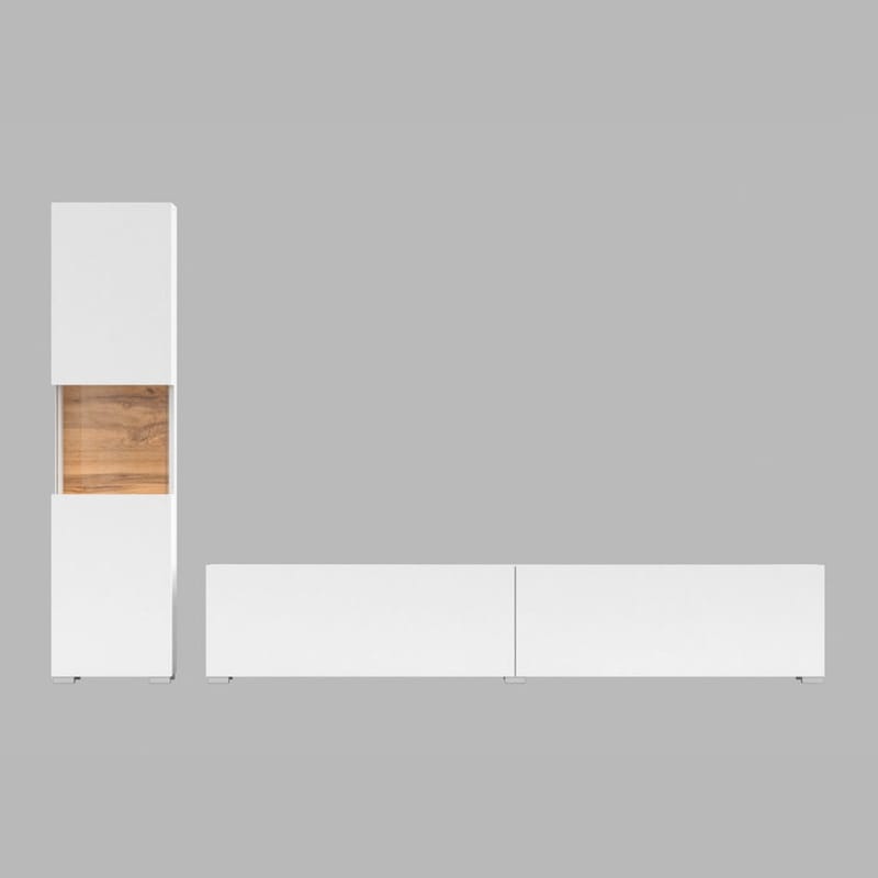 Väggenhet Ava 2 delar (05+40) - Vit - Möbler - Möbelset - Möbelset för vardagsrum