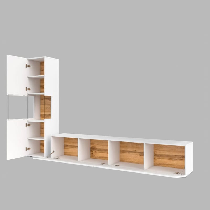 Väggenhet Ava 2 delar (05+40) - Vit - Möbler - Möbelset - Möbelset för vardagsrum