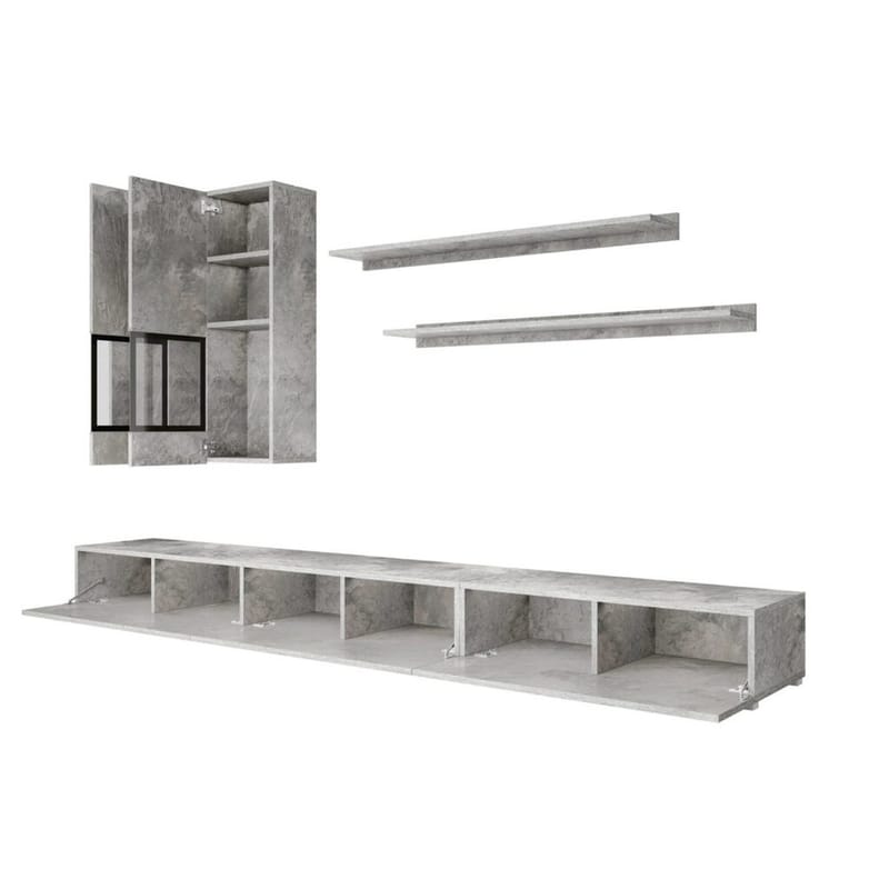 Väggenhet Baros - Betongljus - Möbler - Möbelset - Möbelset för vardagsrum