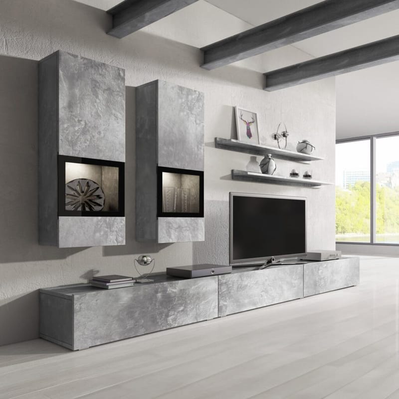 Väggenhet Baros - Betongljus - Möbler - Möbelset - Möbelset för vardagsrum