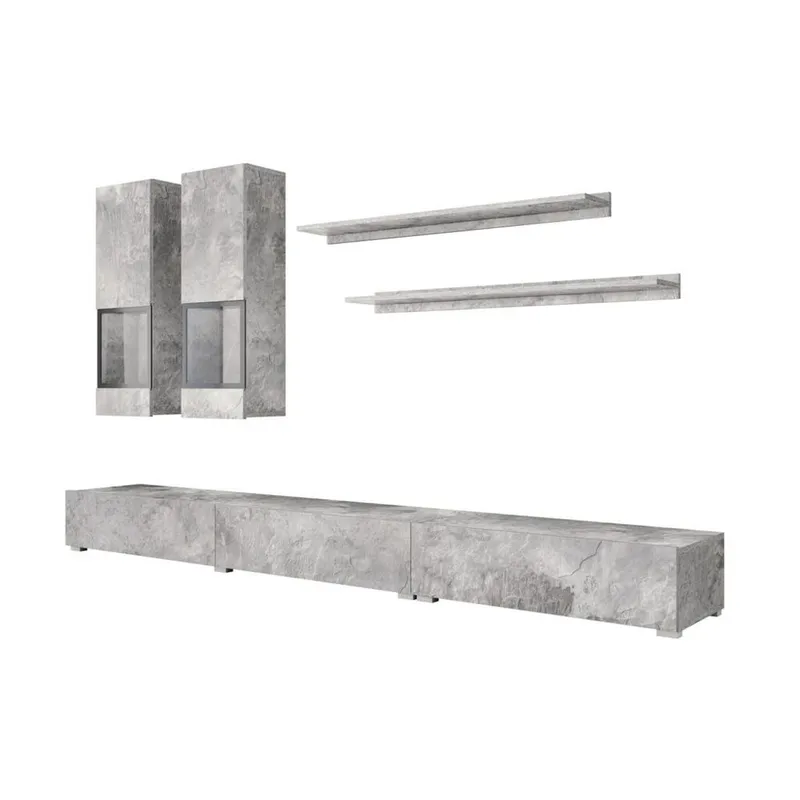 Väggenhet Baros - Betongljus - Möbler - Möbelset - Möbelset för vardagsrum