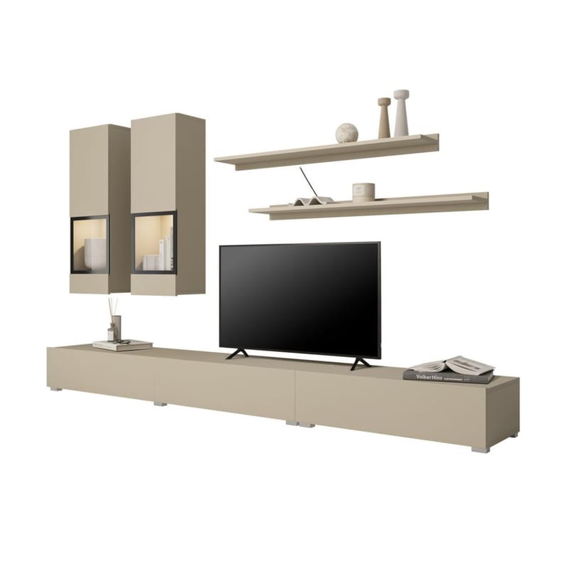 Väggenhet Baros - Ljus Beige - Möbler - Möbelset - Möbelset för vardagsrum
