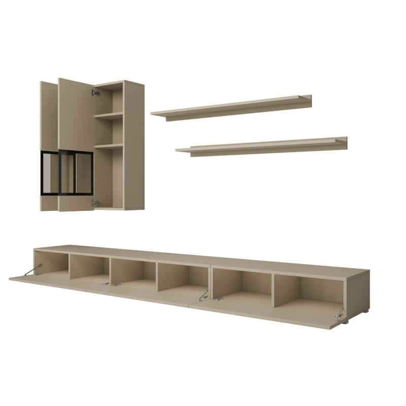 Väggenhet Baros - Ljus Beige - Möbler - Möbelset - Möbelset för vardagsrum