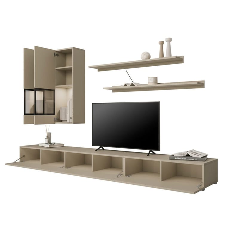 Väggenhet Baros - Ljus Beige - Möbler - Möbelset - Möbelset för vardagsrum