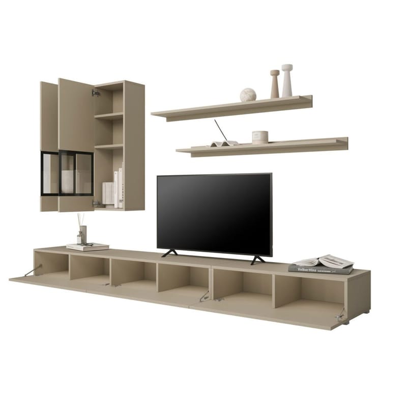 Väggenhet Baros - Ljus Beige - Möbler - Möbelset - Möbelset för vardagsrum