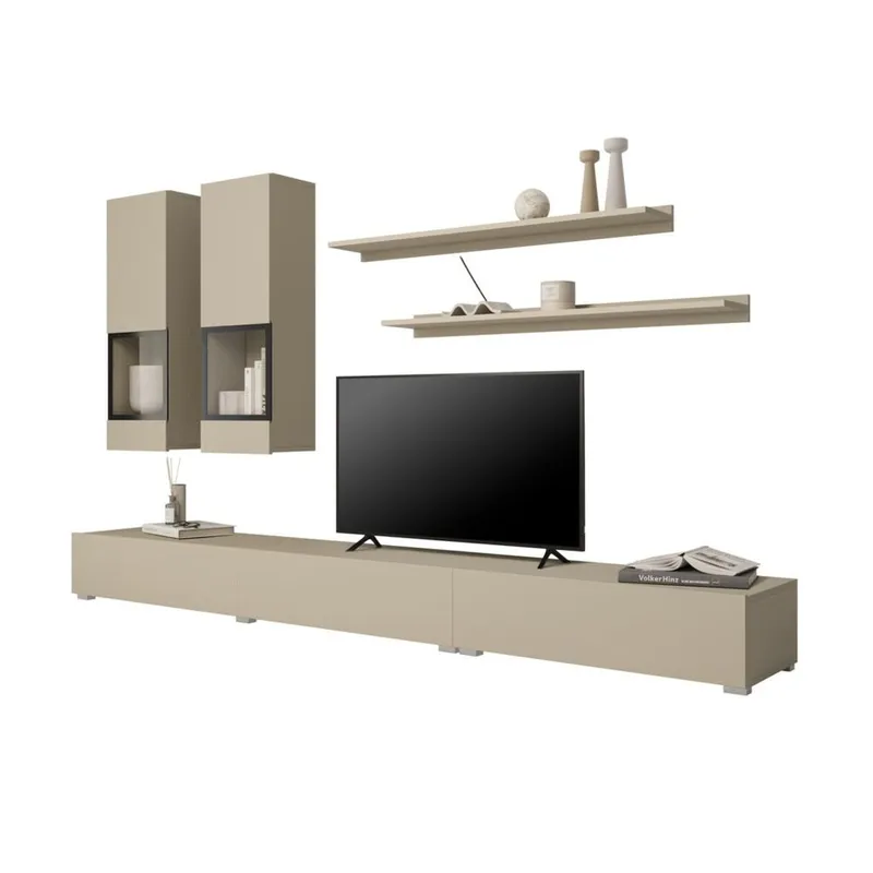 Väggenhet Baros - Ljus Beige - Möbler - Möbelset - Möbelset för vardagsrum