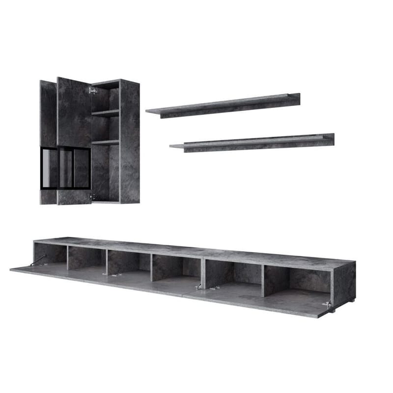 Väggenhet Baros - Skiffer - Möbler - Möbelset - Möbelset för vardagsrum