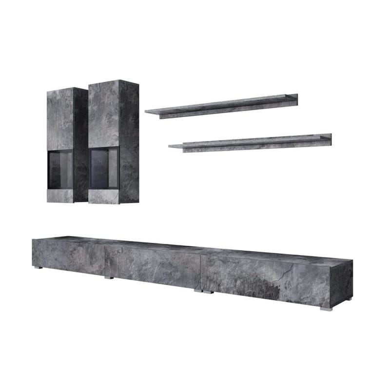 Väggenhet Baros - Skiffer - Möbler - Möbelset - Möbelset för vardagsrum