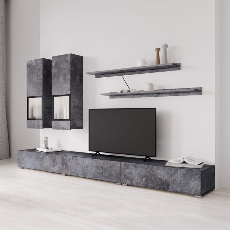 Väggenhet Baros - Skiffer - Möbler - Möbelset - Möbelset för vardagsrum