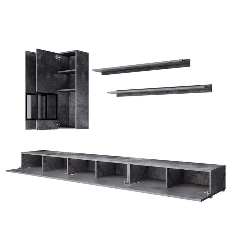 Väggenhet Baros - Skiffer - Möbler - Möbelset - Möbelset för vardagsrum