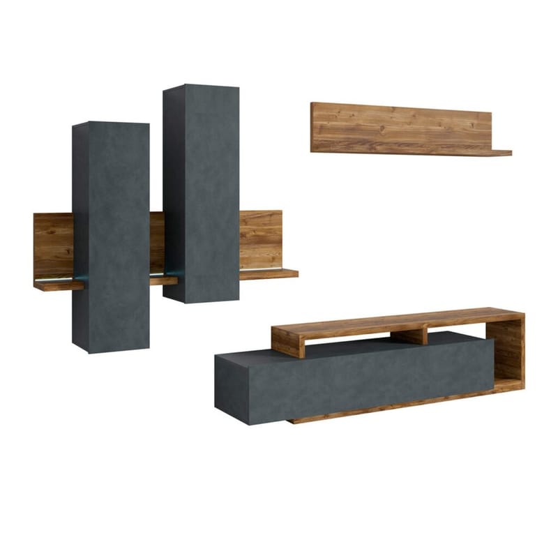 Väggenhet Bota - Apple Gran - Möbler - Möbelset - Möbelset för vardagsrum