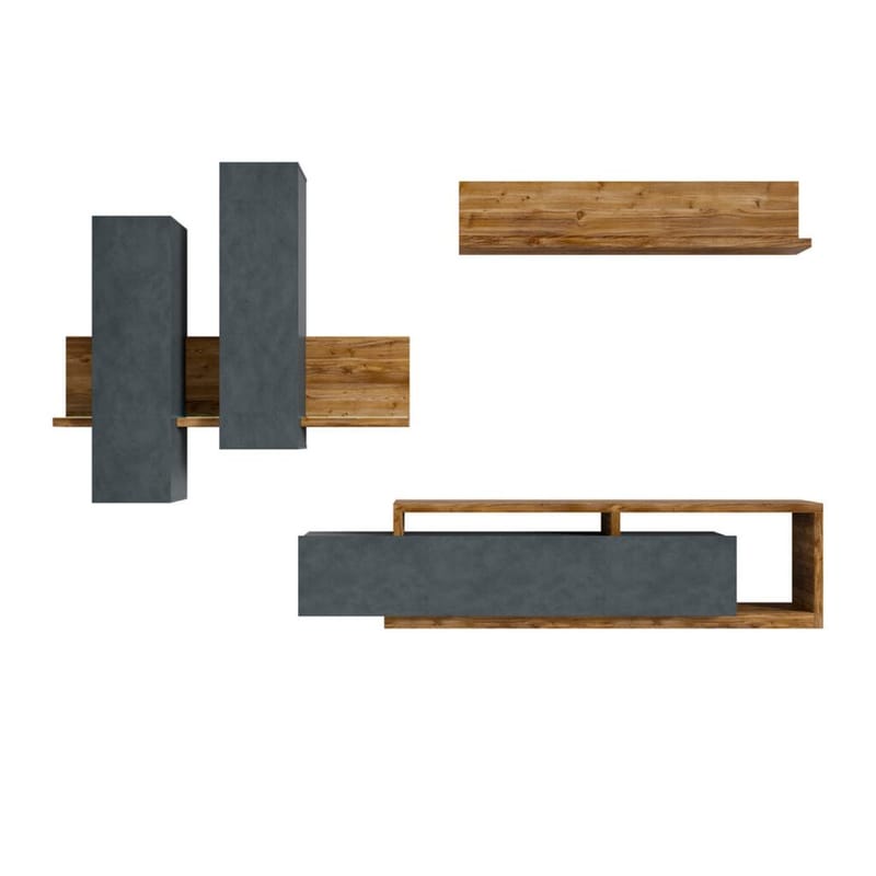 Väggenhet Bota - Apple Gran - Möbler - Möbelset - Möbelset för vardagsrum