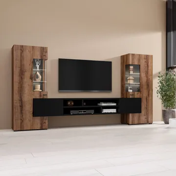 Väggenhet Coby - Klosterek - Blacky Onyx - Möbler - Möbelset - Möbelset för vardagsrum