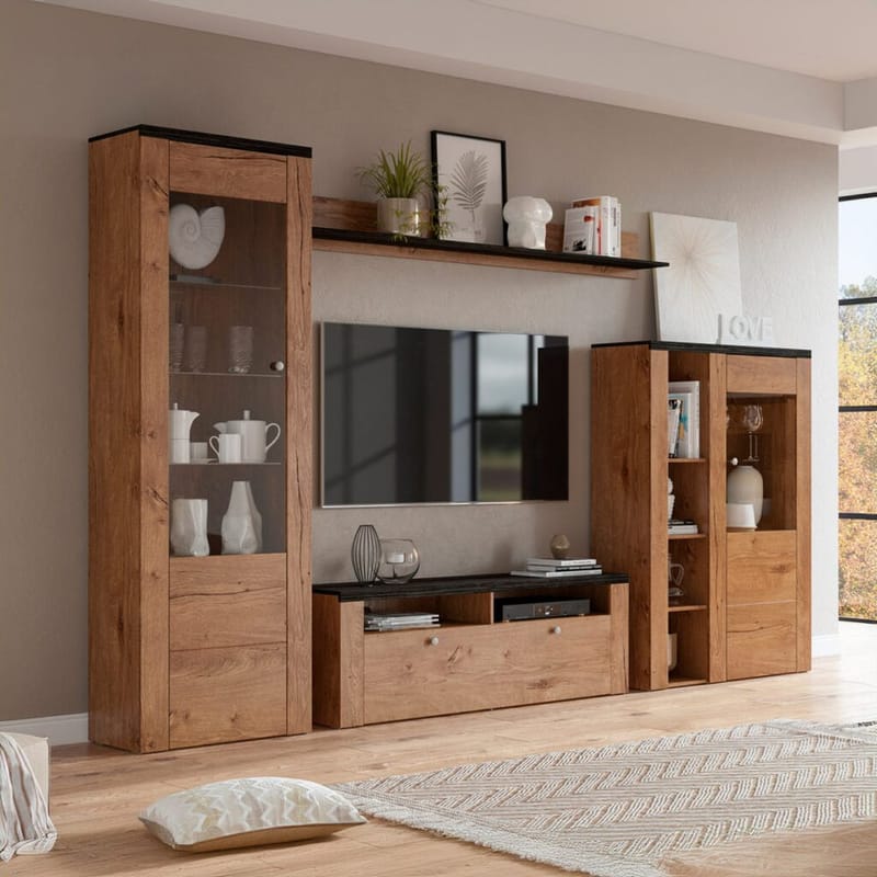 Väggenhet Larona (05+41+02+44) - Lefkas Ek - Touchwood - Möbler - Möbelset - Möbelset för vardagsrum