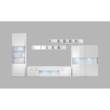 Väggenhet Toledo 5 delar (05+40+42+2x02) - Vit / Vit Blank - Möbler - Möbelset - Möbelset för vardagsrum