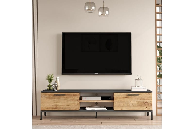 Vardagsrum Möbelset Galloway Atlantisk Furu / Antracit - Grå - Möbler - Möbelset - Möbelset för vardagsrum