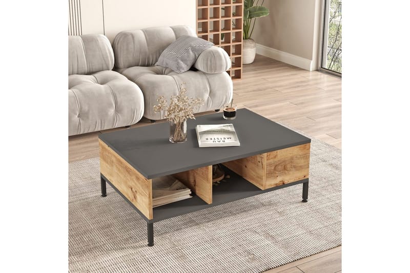 Vardagsrum Möbelset Galloway Atlantisk Furu / Antracit - Grå - Möbler - Möbelset - Möbelset för vardagsrum