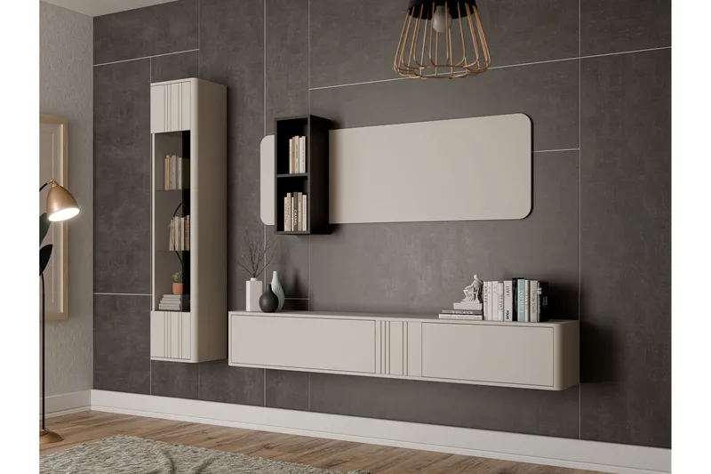 Zalricus Möbelset För Vardagsrum - Beige - Möbler - Möbelset - Möbelset för vardagsrum