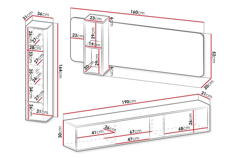 Zalricus Möbelset För Vardagsrum - Beige - Möbler - Möbelset - Möbelset för vardagsrum