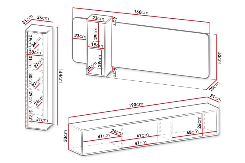 Zalricus Möbelset För Vardagsrum - Beige - Möbler - Möbelset - Möbelset för vardagsrum