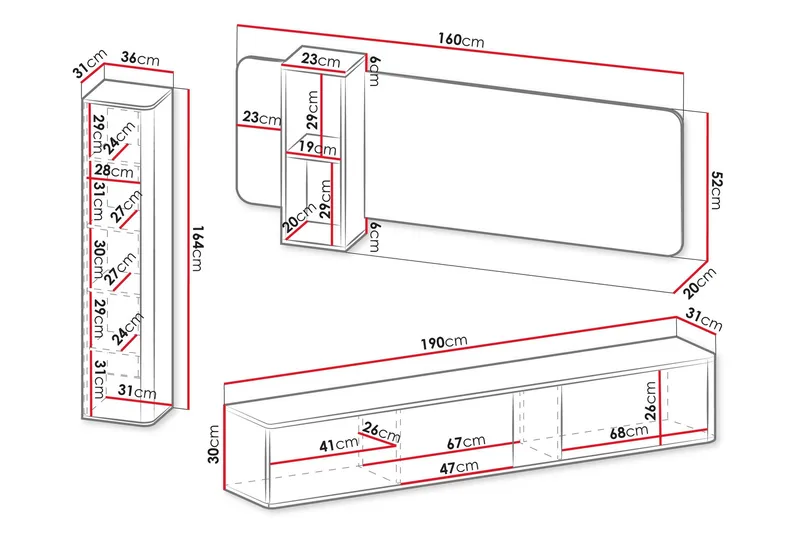 Zalricus Möbelset För Vardagsrum - Beige - Möbler - Möbelset - Möbelset för vardagsrum