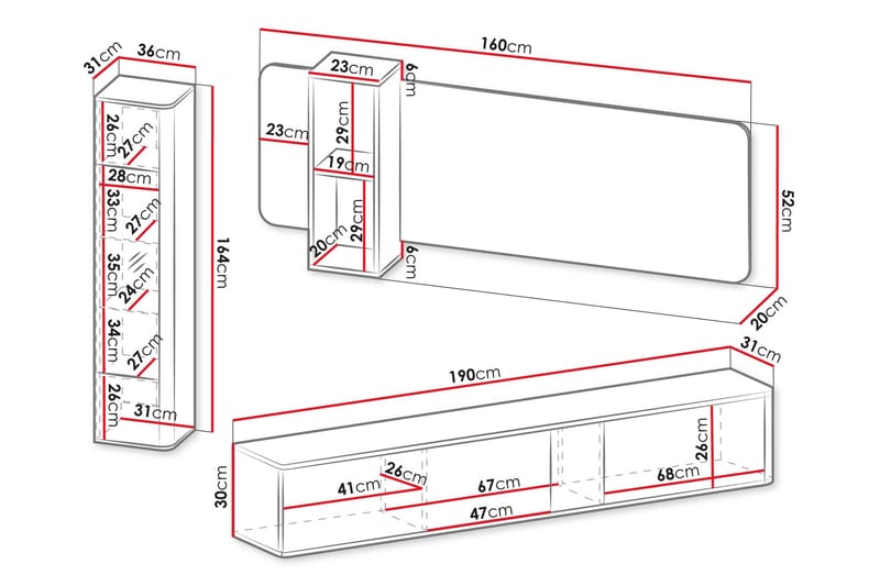 Zalricus Möbelset För Vardagsrum - Beige - Möbler - Möbelset - Möbelset för vardagsrum