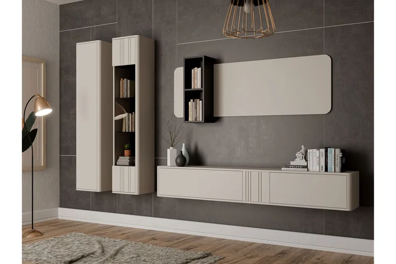 Zalricus Möbelset För Vardagsrum - Beige - Möbler - Möbelset - Möbelset för vardagsrum