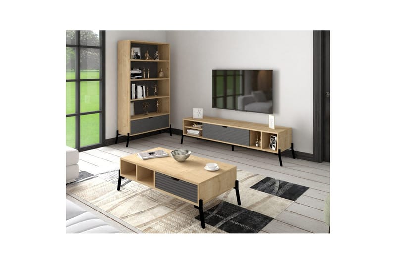 Zenric Möbelset För Vardagsrum - Natur - Möbler - Möbelset - Möbelset för vardagsrum