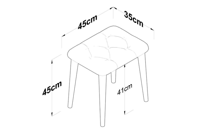 Maric Bargrupp 45 cm - Vit - Möbler - Bord & matgrupper