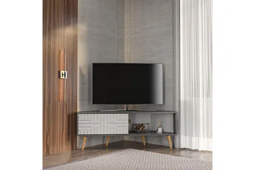 Abbas Tv-bänk 140 cm - Antracit/Vit - Möbler - Tv möbel & mediamöbel - TV bänk & mediabänk