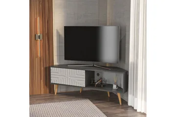 Abbas Tv-bänk 140 cm - Antracit/Vit - Möbler - Tv möbel & mediamöbel - TV bänk & mediabänk