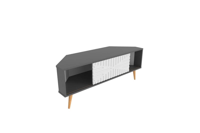 Abbas Tv-bänk 140 cm - Antracit/Vit - Möbler - Tv möbel & mediamöbel - TV bänk & mediabänk