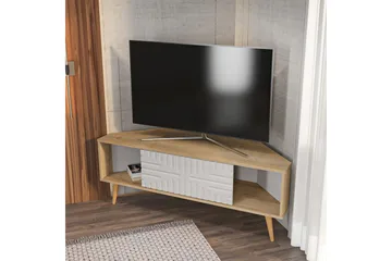 Abbas Tv-bänk 140 cm - Ek/Vit - Möbler - Tv möbel & mediamöbel - TV bänk & mediabänk