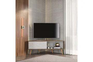 Abbas Tv-bänk 140 cm - Valnöt/Vit - Möbler - Tv möbel & mediamöbel - TV bänk & mediabänk