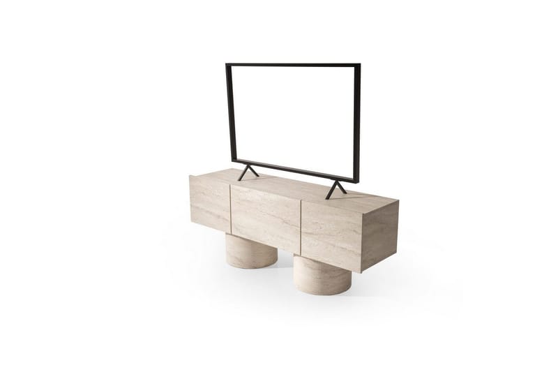 Abbas Tv-bänk 150 cm - Travertine - Möbler - Tv möbel & mediamöbel - TV bänk & mediabänk