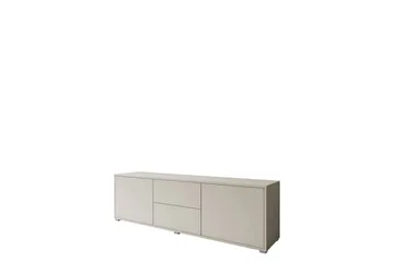 Agawal Golvstående Tv Bänk 141 cm med Förvaring i Målat Trä - Beige - Möbler - Tv möbel & mediamöbel - TV bänk & mediabänk