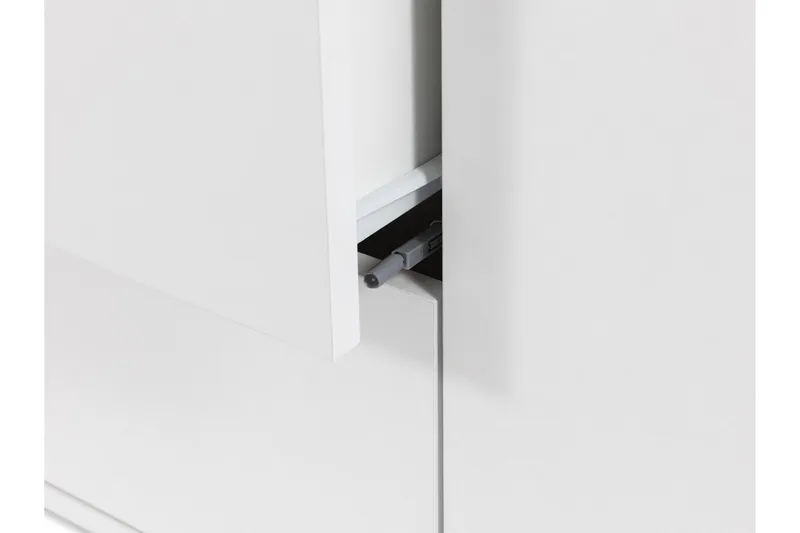 Agawal Golvstående Tv Bänk 141 cm med Förvaring i Målat Trä - Beige - Möbler - Tv möbel & mediamöbel - TV bänk & mediabänk