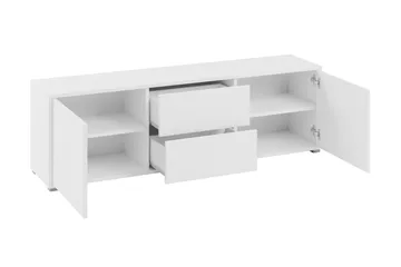 Agawal Golvstående Tv Bänk 141 cm med Förvaring i Målat Trä - Beige - Möbler - Tv möbel & mediamöbel - TV bänk & mediabänk
