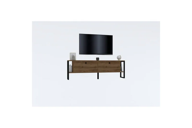 Ahu Tv-bänk 160 cm - Valnöt - Möbler - Tv möbel & mediamöbel - TV bänk & mediabänk