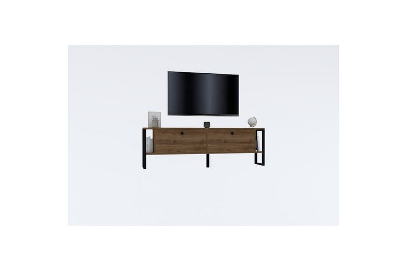 Ahu Tv-bänk 160 cm - Valnöt - Möbler - Tv möbel & mediamöbel - TV bänk & mediabänk