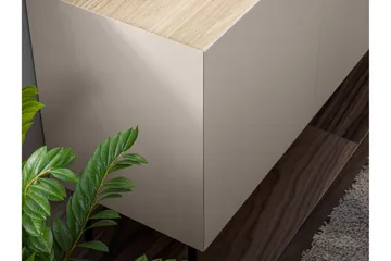 Akie Golvstående TV Bänk 150 cm med Förvaring i Målat Trä - Grön - Möbler - Tv möbel & mediamöbel - TV bänk & mediabänk