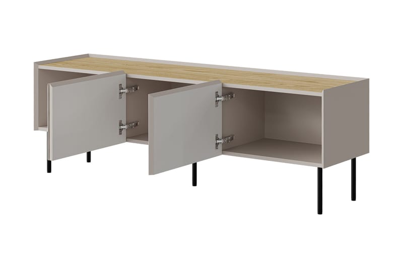 Akie Tv-bänk 150 cm - Beige - Möbler - Tv möbel & mediamöbel - TV bänk & mediabänk