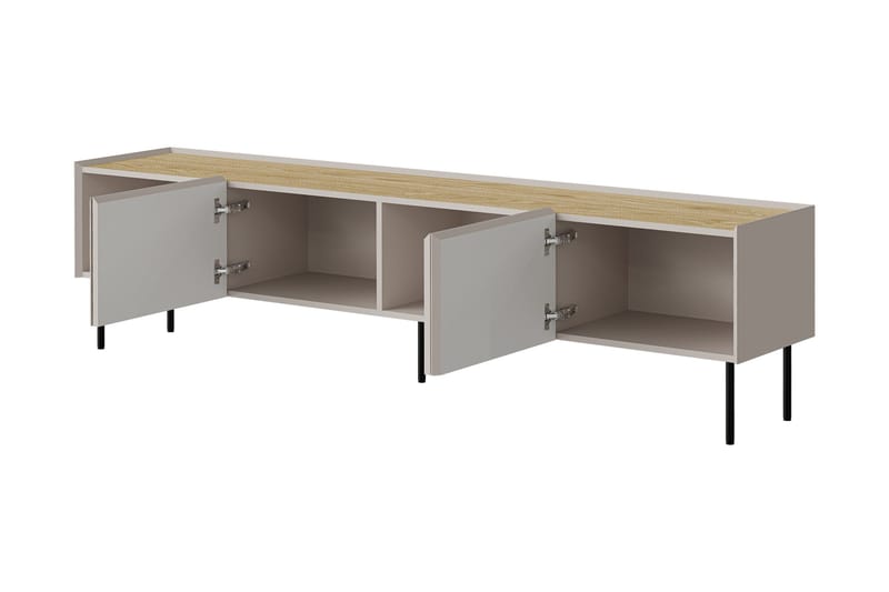 Akie Tv-bänk 200 cm - Beige - Möbler - Tv möbel & mediamöbel - TV bänk & mediabänk
