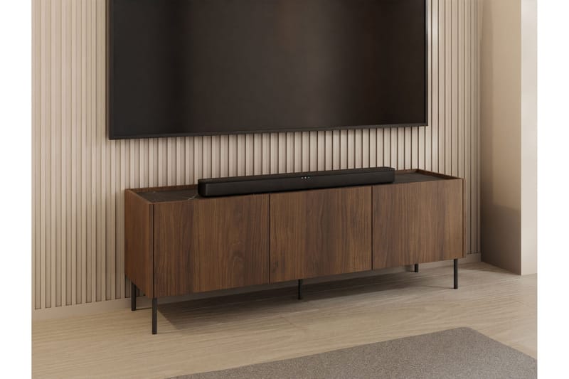 Akihito Tv-bänk 144 cm - Brun - Möbler - Tv möbel & mediamöbel - TV bänk & mediabänk