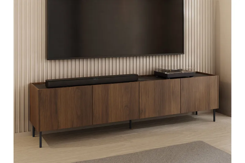 Akihito Tv-bänk 200 cm - Brun - Möbler - Tv möbel & mediamöbel - TV bänk & mediabänk