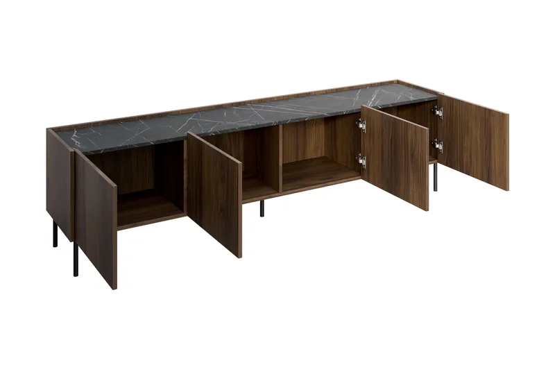 Akihito Tv-bänk 200 cm - Brun - Möbler - Tv möbel & mediamöbel - TV bänk & mediabänk