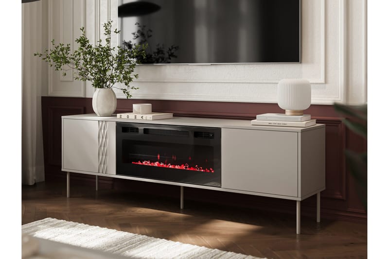 Akiko Tv-bänk 180 cm - Beige - Möbler - Tv möbel & mediamöbel - TV bänk & mediabänk