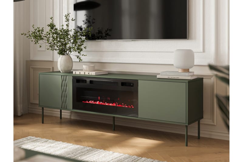 Akiko Tv-bänk 180 cm - Grön - Möbler - Tv möbel & mediamöbel - TV bänk & mediabänk