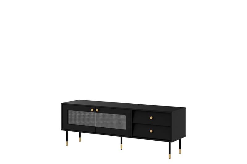Akilesh Tv-bänk 150 cm - Svart - Möbler - Tv möbel & mediamöbel - TV bänk & mediabänk