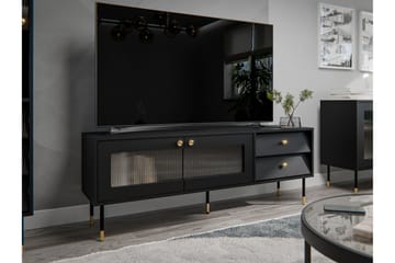 Akilesh Tv-bänk 150 cm - Svart - Möbler - Tv möbel & mediamöbel - TV bänk & mediabänk